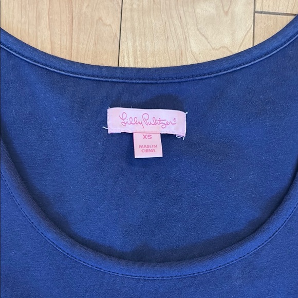 Lilly Pulitzer Embellished White and Blue Casual Sundress - Picture 2 of 5